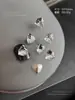 Joyería de Pedrería K9 de Alta Calidad con Parte Trasera Puntiaguda para Uñas, Pedrería Transparente Blanca tipo Caramelo de Roca Deslumbrante, Pedrería Irregular Apilada en Ángulo Recto Largo, Bolas de Pedrería para Uñas al por Mayor