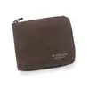 Nueva cartera de hombre, moda, cartera esmerilada de gran capacidad, bolsa con cremallera, monedero, cartera corta de hombre