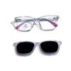 Nuevo 2023 ultra-ligero TR para niños anti-luz azul lente plana espejo polarizado desmontable protección ocular espejo para niños J5362