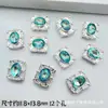 Caixa Mágica Retangular Zircônia Multi-Furo Pulseira de Miçangas Artesanal DIY Colar Acessórios de Joia Contas Espaçadoras Tendência Novo Estilo