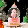 Papai Noel Transfronteiriço Bola de Cristal Luminosa Caixa de Música Enfeites Decoração de Natal Bola de Vidro Presentes para Crianças Venda por Atacado