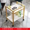Mesa de Centro Mahjong, Porta-Chá, Mesa Mahjong de Camada Dupla, Mesa Lateral Pequena, Rack de Armazenamento Dedicado para Casa de Chá, Mesa de Chá para Sala de Cartas