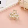 Pin de Celebridad de Internet con Borde de Perlas y Pedrería Pequeña, Pin de Tiburón Elegante y de Moda para la Parte Posterior de la Cabeza, Pasador Tocado, Pinza para Recoger Cola de Caballo Alta