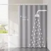 Cortina de ducha impermeable y engrosada para el baño, resistente al moho, utilizada como mampara o cortina de puerta, no requiere taladro, juego completo