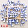 Jingdezhen Estilo Chinês Porcelana Azul e Branca Contas Cerâmicas 10mm Bola Redonda Contas Cerâmicas para Pulseira DIY Acessórios de Joias