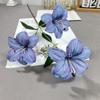 Impressão 3D 3 lírios simulação decoração de interior flor de simulação fileira de flores de casamento decoração de flores adereços para fotografia ao ar livre