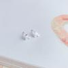 Aretes Colgantes de Plata de Ley s925 con Tres Estrellas de Cinco Puntas Mori para Mujer Super Hada Japón y Corea Simples Elegantes Moda Aretes Combinables