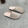 Pantuflas de Verano de Cuero Completo con Puntera Protectora para Uso en Exteriores, Medias Pantuflas Artísticas Hechas a Mano de Cuero Genuino, Venta Directa del Fabricante