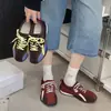 Zapatillas de Entrenamiento Alemanas Retro de Suela Gruesa para Mujer, Novedad Otoño 2026, Zapatillas Casuales Versátiles de Suela Blanda, Zapatos de Tabla con Cordones, Zapatos de Forrest Gump