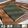 Set de Logotipo de Cuaderno de Piel de Oveja Personalizado A5 Simple Engrosado Bloc de Notas para Estudiantes Bloc de Notas para Oficina de Negocios