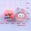 Bonito animal cabeça grande luminosa diy creme cola caso de telefone pingente hairpin jóias resina acessórios atacado