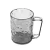 Vaso para enjuague bucal con patrón de glaciar para uso doméstico, vaso para cepillado de dientes y lavado para mujeres, vaso portacepillos de dientes transparente de alta gama