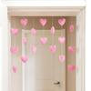 Princesa niña decoración colgante de puerta atrial cortina de puerta cortina divisoria cortina colgante cortina de hilo cortina coreana linda corazón de durazno perforado colgante sin perforaciones