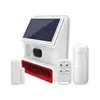 Alarme sonoro e luminoso solar sem fio 433MHz sirene de alarme externa buzina de alarme externa fornecimento transfronteiriço de comércio exterior