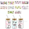 Sanrio coolometi UV DTF transferencia cristal transparente pegatinas impermeable resistente a rayones caricatura al por mayor transfronterizo