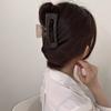 Té Cálido Personalidad Sencilla Pasador Cruzado Pinza de Tiburón Grande para Mujer Pinza de Placa Pinza para la Parte Posterior de la Cabeza Accesorios Elegantes para el Cabello