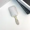 Peine Popular Europeo de Fibra de Acetato con Airbag, Parte Superior Cranial Esponjosa, Peine Masajeador para Niñas, Peine Portátil para el Hogar, Peine con Cojín de Aire para Peluquería