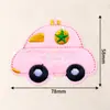 Parches Bordados de Coches de Dibujos Animados, Parches Bordados por Computadora Multicolores para Decoración de Ropa Infantil, Suministro Transfronterizo