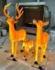Lámpara Escultura Personalizada con Forma de Ciervo Sika de LED Fibra de Vidrio Animal Iluminación Festival Forma Iluminación Exterior Lámpara Colgante Decorativa