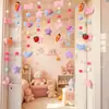Cortina Decorativa para Puerta de Dormitorio Infantil de Dibujos Animados 'Sunshine Orchard', Linda Cortina Colgante sin Taladro para Entrada de Sala de Estar del Hogar