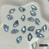 Azul claro bico fino broca para nail art brocas ornamentos celebridade da internet brilho super coração quadrado estrela do mar de açúcar unhas postiças brocas empilhadas acessórios para nail art