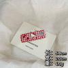 Pinza para el cabello de gato lindo de dibujos animados japonés, vintage a cuadros rojos, clip de pico de pato, accesorios para el cabello de estudiante de chica dulce, tocado