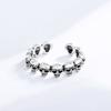 Anillo de Dedo Calavera Retro Diseño Creativo Mori Personalidad con Carácter Estilo Punk INS Hip Hop Abierto Ajustable