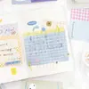 Serie Notas de Vida Crepuscular: Notas Adhesivas Escribibles, Papel Versátil Básico Estilo Ins Cuadriculado y de Lunares para Diario