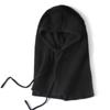 Gorro bufanda integrado de lana pura estilo coreano para hombre y mujer otoño e invierno tejido grueso con protección para las orejas cuello cálido bufanda con capucha