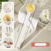 Cepillo de baño para fregar la espalda sin necesidad de ayuda, cepillo de cerdas suaves con mango largo, cepillo de ducha de doble cara, depurador de espalda para eliminar la suciedad y el polvo