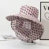 Sombrero de Protección Solar con Ala Ancha, Sombrero de Sol de Verano, Chal de Moda para Mujer, Sombrero de Sol con Protección para el Cuello Integrada a Prueba de Viento y UV