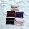 Bolsa de Cierre de Terciopelo para Joyería con Cremallera, Semitransparente, Antioxidación, Bolsa Portátil de Almacenamiento para Viajes para Pendientes, Aretes, Collares y Joyería