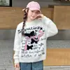 Suéter para Niñas Otoño Invierno 2026 Ropa de Invierno Nueva y Elegante Terciopelo de Imitación Visón Ropa para Niños Niños Grandes Capa Base de Invierno para Niñas