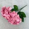 Flor de Hortênsia Artificial com 5 Galhos e Pétalas Grandes, Flor de Seda para Casamento e Decoração de Casa, Ornamento de Arranjo de Flores Artificiais, Disponível em Várias Cores
