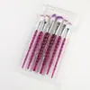 Set de 6 Pinceles de Maquillaje Transfronterizo, Pinceles de Sombra de Ojos de Cerdas Suaves, Rubor, Base, Herramientas de Belleza Facial al por Mayor