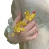 "Mariposas Dobles Volando" Anillo Dorado de Doble Mariposa Calado Filigrana Anillo Dulce Lujo Accesible y Sentido de Alta Gama para tu Novia