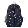 Mochila rosa palo de lunares para estudiantes de secundaria femeninas, mochila de nicho para estudiantes de preparatoria, mochila de gran capacidad para niñas de secundaria