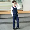 Conjunto de Traje para Niños Niños, Elegante 2026 Nuevo Verano Estilo Británico Atuendo de Anfitrión, Traje Formal para Padrino de Boda, Atuendo para Presentación de Piano
