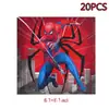 Fiesta de Cumpleaños Roja de Spiderman Tema Superhéroe Charola de Papel Servilleta Mantel de Mesa Vajilla Desechable Pancarta Globo