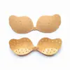 Protetores de Mamilo em Formato de Asa de Manga com Recortes, Sutiã Adesivo Push-Up Invisível Sem Alças, Sutiã Push-Up de Silicone Sem Costura