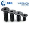 Acero al carbono grado 10.9 cabeza avellanada hexágono interior Perno negro tornillo de copa plana tornillo de cabeza plana grande M12M16M20