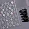 Adesivos de Arte para Unhas Buccellati com Estampa Dourada Totem Boêmio Plano Decalques para Unhas DIY Decorações Dh694
