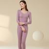 Ropa interior térmica de lana y seda engrosada con almohadilla en el pecho, top, camiseta interior cepillada de manga larga, ajuste ceñido, prenda individual, otoño e invierno, nuevo