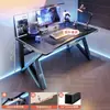 Mesa de computador, mesa de trabalho, conjunto de mesa e cadeira para jogos em casa, mesa simples para quarto, estação de trabalho, mesa de estudo, mesa de escritório para apartamentos de aluguel
