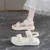 Zapatos de Princesa Calados con Punta Abierta para Niñas 2026 Primavera/Verano Nuevos de Moda Versátiles Casuales con Decoración de Corazón Sandalias