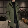 2023 Nova Roupa Acolchoada de Algodão de Comprimento Médio Espessa para Homens Inverno Estilo Coreano Moda Jaqueta Acolchoada de Algodão Manter Aquecido Casaco Acolchoado de Algodão para Homens Casaco da Moda para Homens