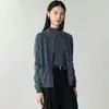 Cárdigan de Punto para Mujer de Cachemira 100% Pura, Cuello Polo, Sencillo, Casual, Versátil, Otoño e Invierno, Nuevo Estilo Urbano de Negocios