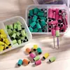 Anel de lixa para unhas de 40 Grãos com rolamento de anel de lixa, pequeno, de dois compartimentos, de um compartimento, máquina de lixar