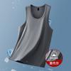 Colete de seda gelada masculino, camiseta sem mangas modal, verão, fino, secagem rápida, esportivo, fitness, colete com barreira, camiseta interna