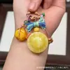 Cera de Abeja de Segunda Generación Varios Estilos Oso Bolsa de Queso Colgante Llavero DIY Exquisito Adorno de Joyería